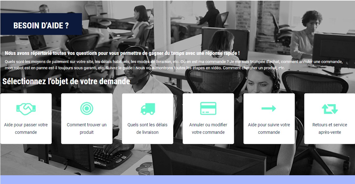 faq site internet